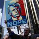 People rally as they take part in a protest against Republican presidential front-runner Donald Trump in New York City on March 19, 2016.
KENA BETANCUR/AFP/Getty Images